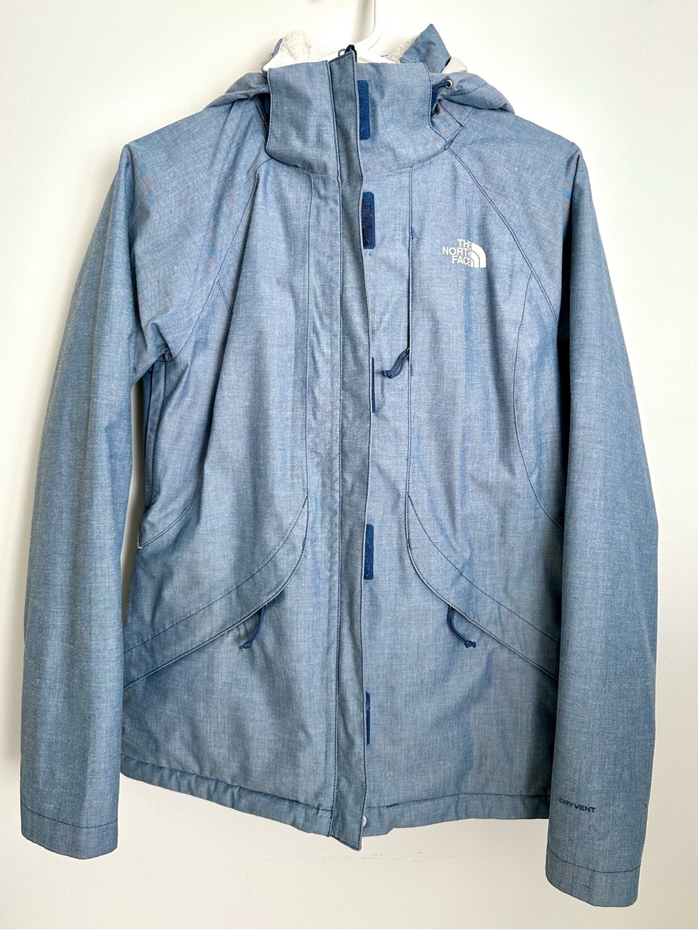 The North Face Inlux Insulated DryVent Jacket Chambray Blue Women’s Small